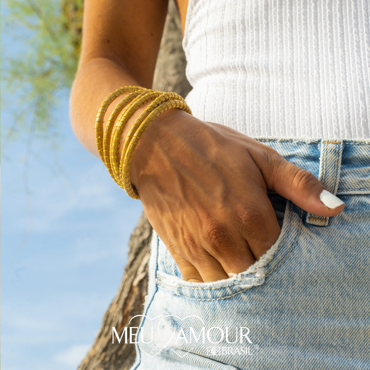 L'Authentique - Bracelet MeuAmour®Brasil en Or Végétal