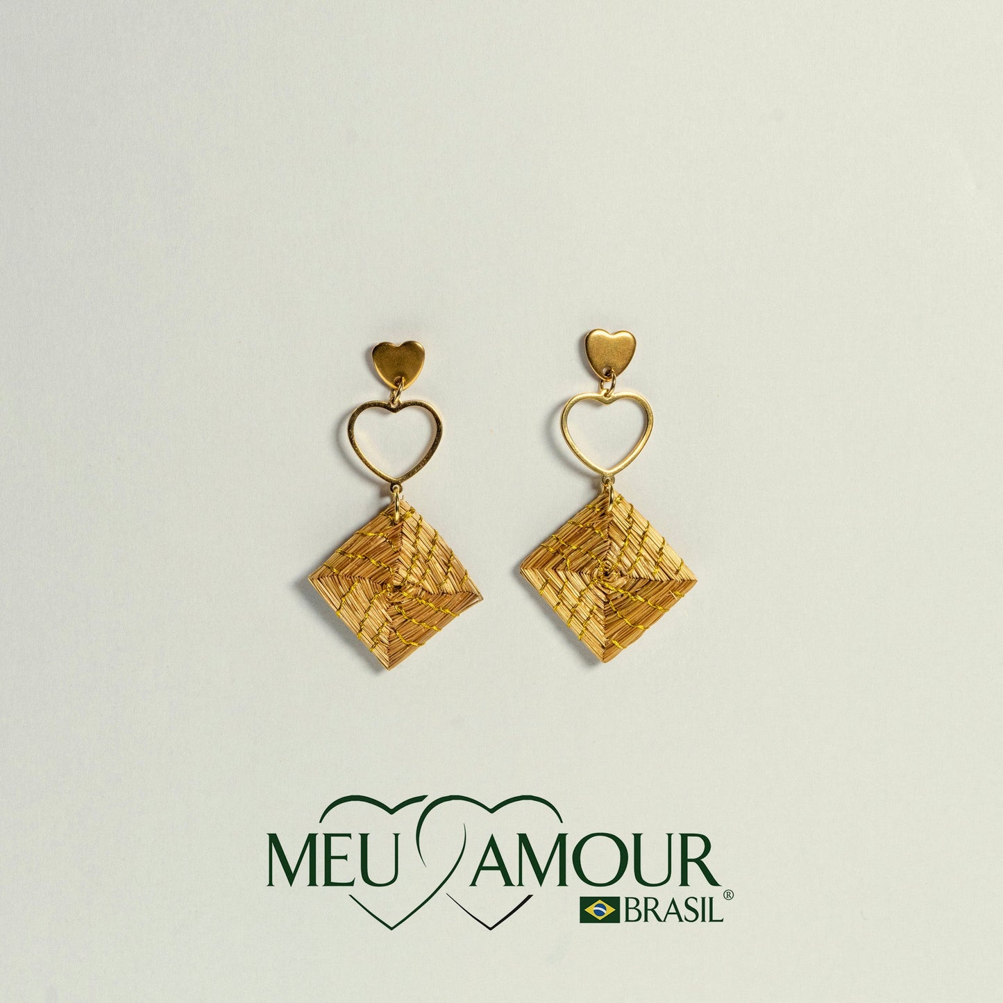 Boucles d'Oreilles Coração Radiante MeuAmour®Brasil