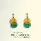 Boucles d'Oreilles Espiral Dourado MeuAmour®Brasil
