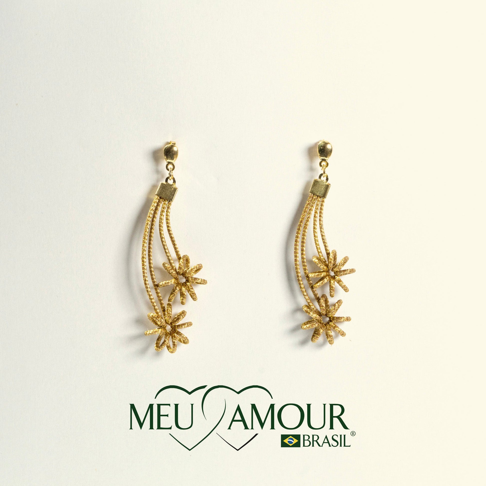 Boucles d'Oreilles Estrela Cadente MeuAmour®Brasil