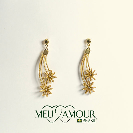 Boucles d'Oreilles Estrela Cadente MeuAmour®Brasil