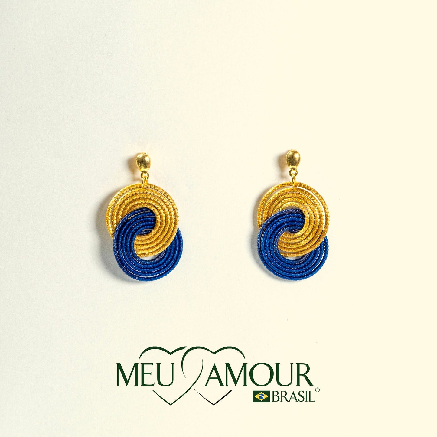 Boucles d'Oreilles Ondas Entrelaçadas MeuAmour®Brasil