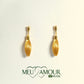 Boucles d'Oreilles Flor Dourada MeuAmour®Brasil