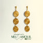 Boucles d'Oreilles Espiral Dourado MeuAmour®Brasil